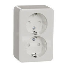 Vägguttag 2-vägs Jordat Exxact Schneider Electric